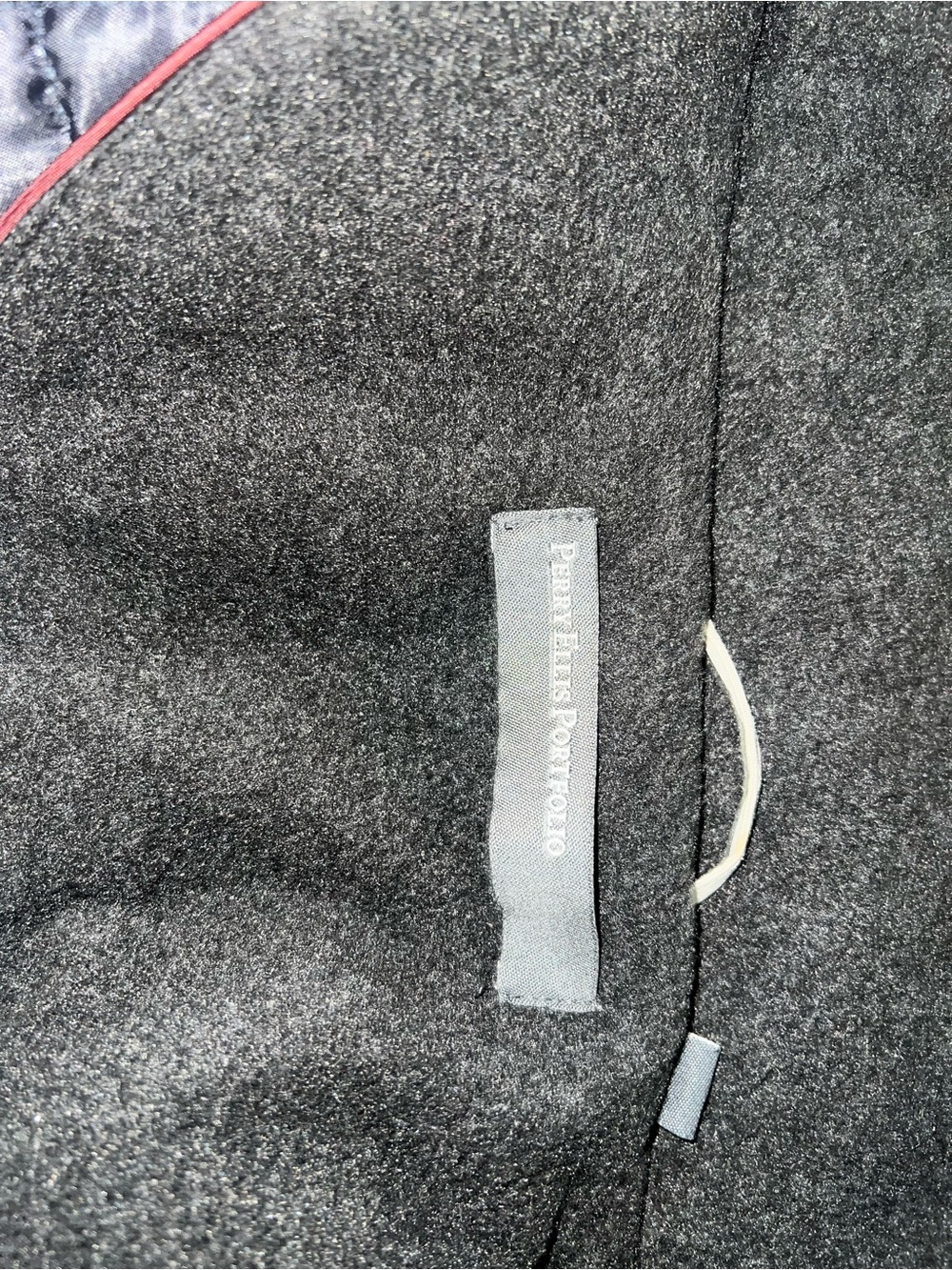 Perry Ellis Charcoal Pea Coat